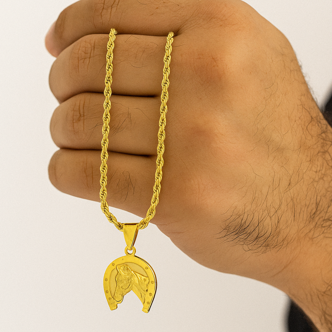 SET CABALLISTA EN ORO LAMINADO