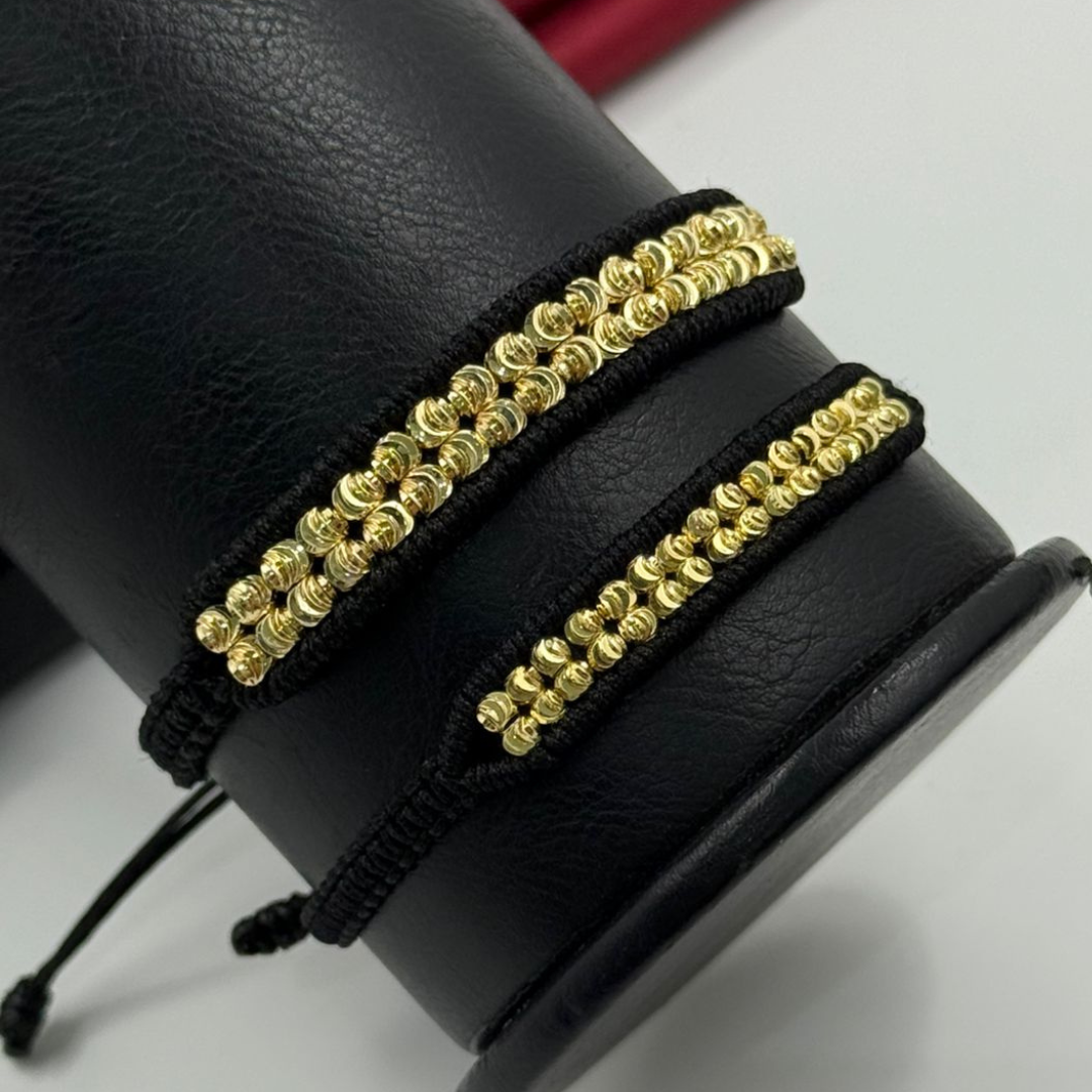 COMBO LUXURY PULSERA + ANILLO DIAMANTADOS EN ORO LAMINADO MACIZO 4G